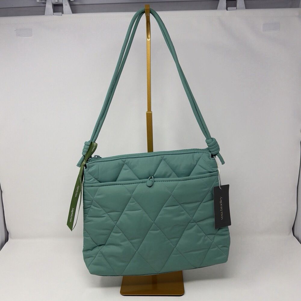 Vera Bradley Original Hipster Crossbody Bag Beryl Green Quilted NWT $80
